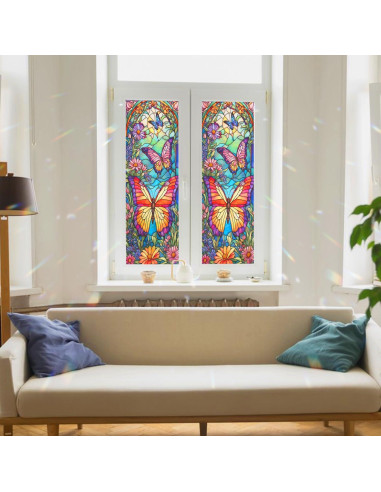 Película Decorativa de Vidrio Templado PODMemory Mariposa 100x45cm