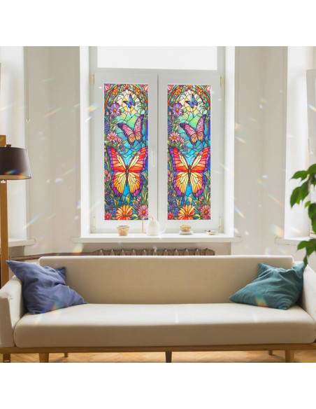 Película Decorativa de Vidrio Templado PODMemory Mariposa 100x45cm