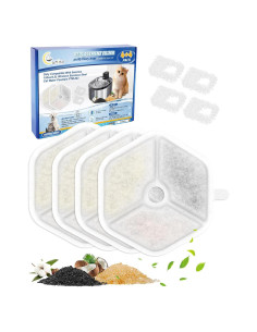 Filtro de agua para gatos Cunina 4 filtros + 4 esponjas