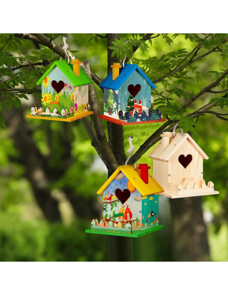 Kit Casa para Aves de Madera DIY Juexica 2 Piezas 33x25x5cm Kit Casa para Aves de Madera DIY Juexica 2 Piezas 33x25x5cm