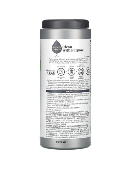 Aditivo para Lavavajillas Seventh Generation 765g Cítricos