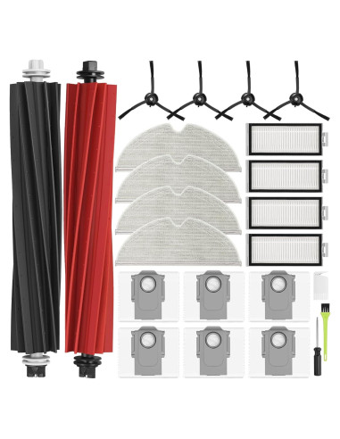 Kit de Reemplazo 23PCS DrRobor para Aspiradora Roborock Q8 Max+/Q5 Pro+