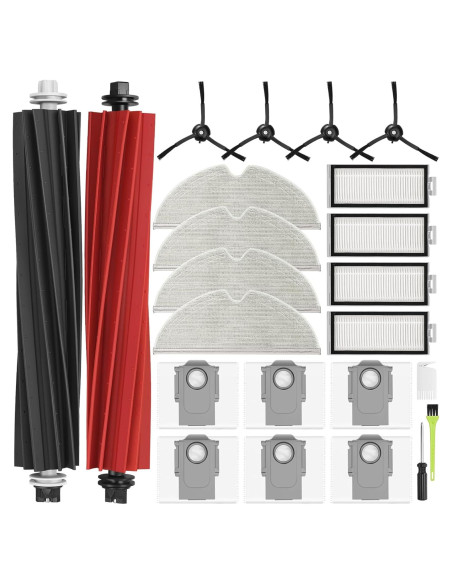 Kit de Reemplazo 23PCS DrRobor para Aspiradora Roborock Q8 Max+/Q5 Pro+