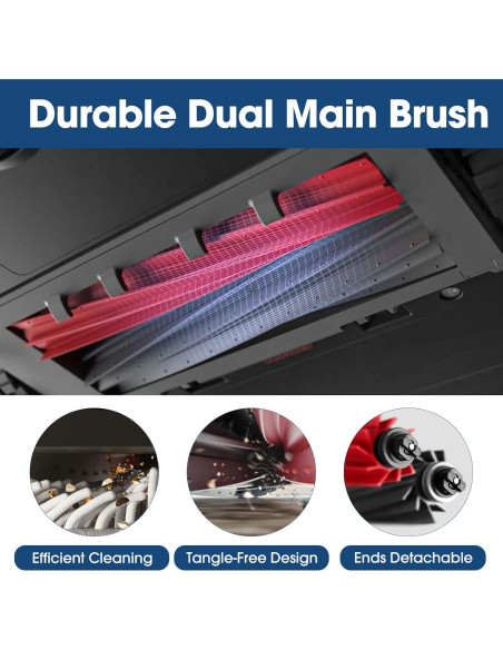 Kit de Reemplazo 23PCS DrRobor para Aspiradora Roborock Q8 Max+/Q5 Pro+