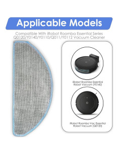 4 Almohadillas de Mopa Reemplazo FILTERIST Q052020 para iRobot Roomba 2
