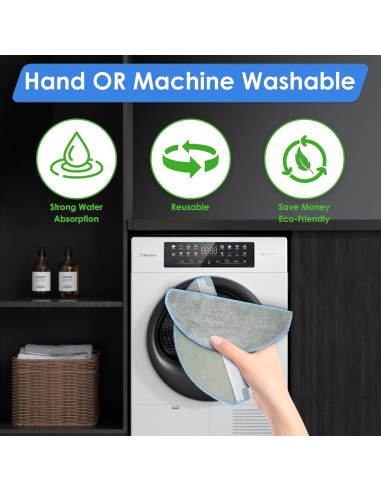 4 Almohadillas de Mopa Reemplazo FILTERIST Q052020 para iRobot Roomba