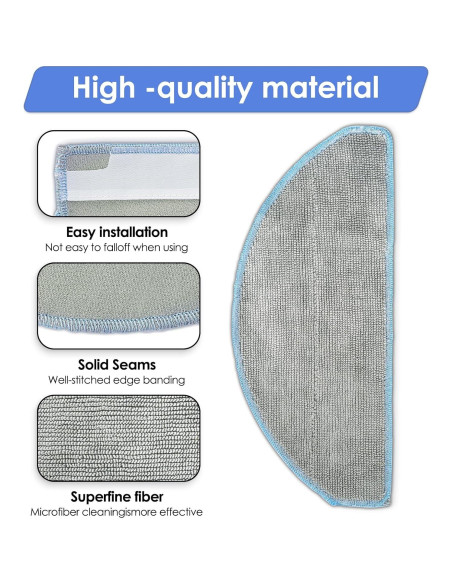 4 Almohadillas de Mopa Reemplazo FILTERIST Q052020 para iRobot Roomba