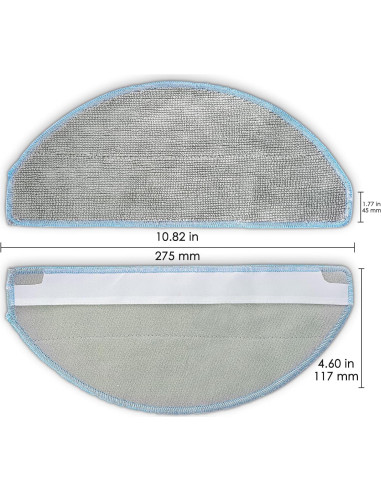4 Almohadillas de Mopa Reemplazo FILTERIST Q052020 para iRobot Roomba