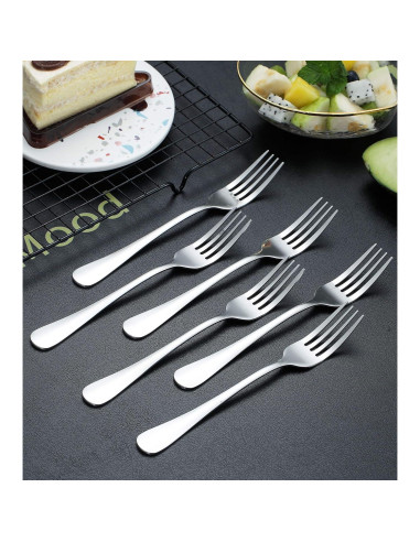 Juego de 6 Tenedores de Cena Kyraton 20.77 cm Acero Inoxidable