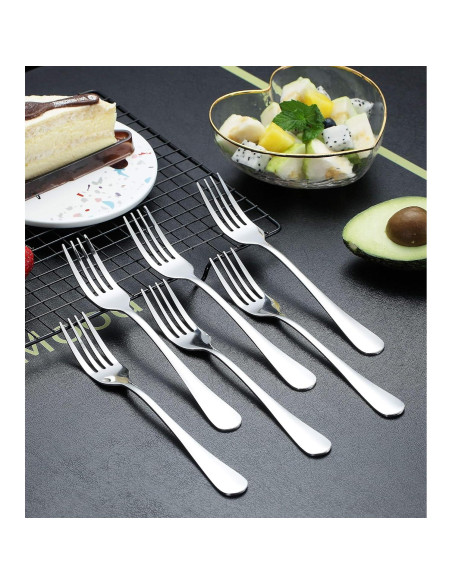 Juego de 6 Tenedores de Cena Kyraton 20.77 cm Acero Inoxidable
