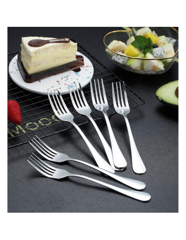 Juego de 6 Tenedores de Cena Kyraton 20.77 cm Acero Inoxidable