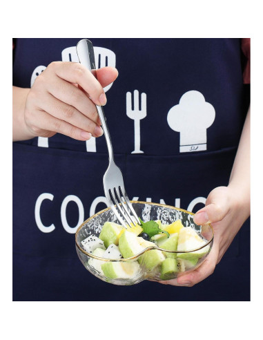 Juego de 6 Tenedores de Cena Kyraton 20.77 cm Acero Inoxidable