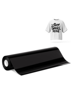 Vinilo de Transferencia de Calor Sileelis Negro 300g 12x2.44m