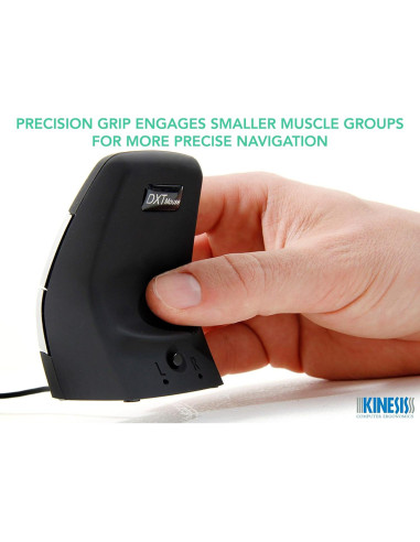 Ratón Vertical Ergonómico Kinesis DXT02 para Mano Izquierda y Derecha