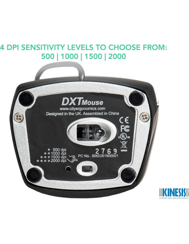 Ratón Vertical Ergonómico Kinesis DXT02 para Mano Izquierda y Derecha