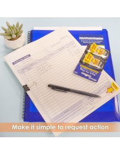 Marcadores de Página Neón BAZIC 50 Banderas Amarillo 12x6.4cm 2