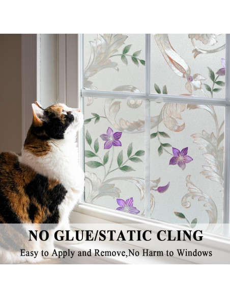 Película Decorativa para Ventanas Mikomer 30x200 cm Floral