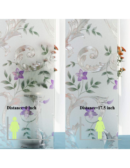 Película Decorativa para Ventanas Mikomer 30x200 cm Floral