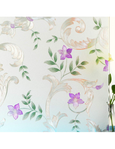 Película Decorativa para Ventanas Mikomer 30x200 cm Floral