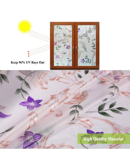 Película Decorativa para Ventanas Mikomer 30x200 cm Floral