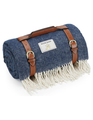 Manta de Picnic Impermeable G GOOD GAIN 203x152cm Azul