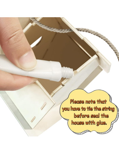 Kit de Manualidades Casa de Pájaros DIY Oriental Cherry 4 Pzs