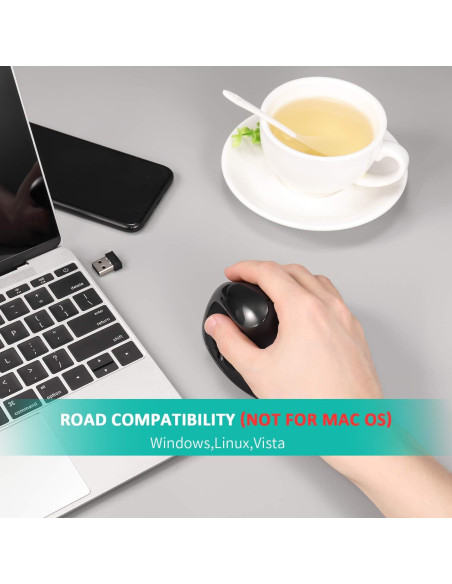 Ratón Vertical Ergonómico AURTEC S8 Inalámbrico Recargable 6 Botones 3 DPI Ratón Vertical Ergonómico AURTEC S8 Inalámbrico Recargable 6 Botones 3 DPI