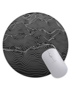 Alfombrilla de Ratón Redonda Ghatobty Mapa Topográfico 20 cm