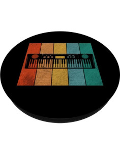 PopSocket Intercambiable PopGrip Retro Negro 10.9x8.6cm 2