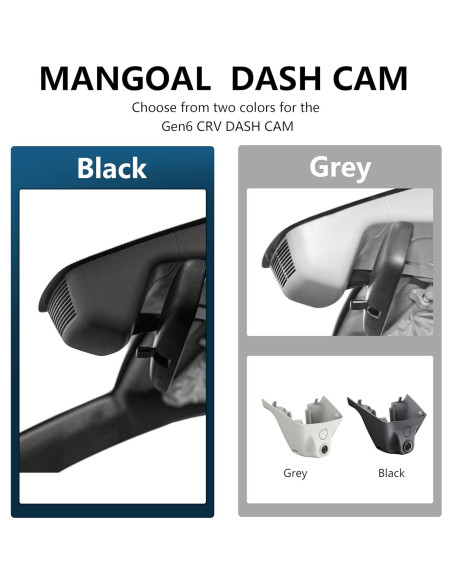 Cámara Dash 4K Mangoal para Honda CR-V 2023-2025, WiFi, 64GB