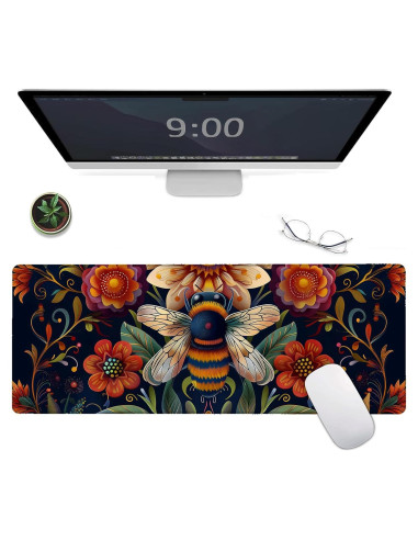 Alfombrilla de Ratón Grande MIEPOS Abeja 80x30 cm Antideslizante