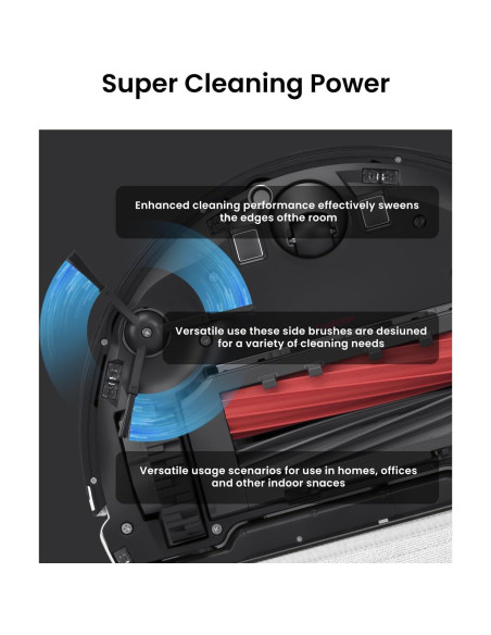 Paquete de 5 cepillos laterales Rrochio para aspiradoras Roborock Paquete de 5 cepillos laterales Rrochio para aspiradoras Roborock