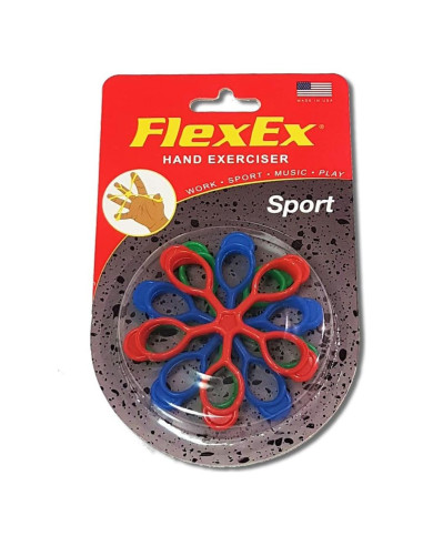FlexEx Sport Ejercitador de Manos - Fortalecedor de Agarre