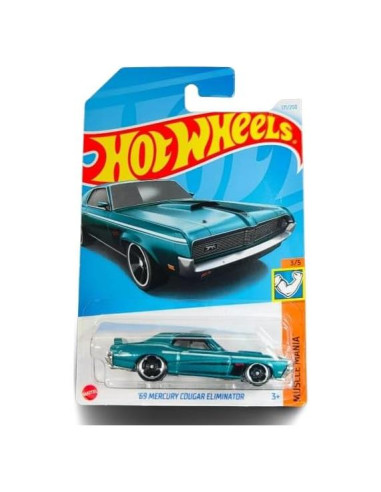 Hot Wheels 69 Mercury Cougar Eliminator Verde Azulado 1:64