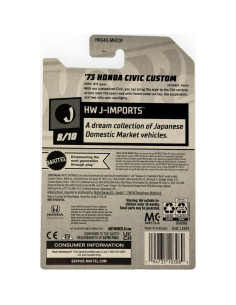 Hot Wheels Honda Civic Custom 1973 Escala 1:64 Metal 2