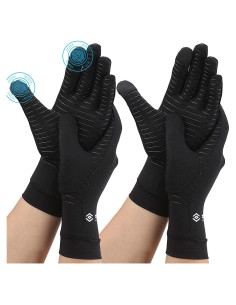Guantes de Compresión de Dedos Completos Semikk - Cobre, Pequeño