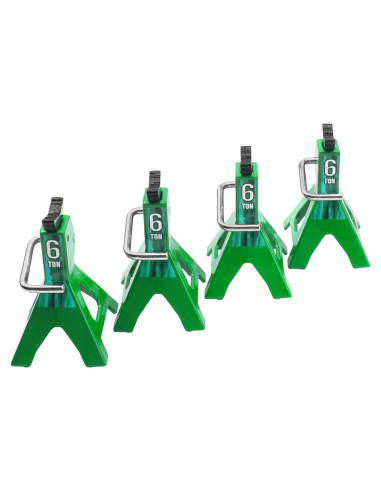 4 Soportes de Juguete RC Vgoohobby Metal Simulación Verde