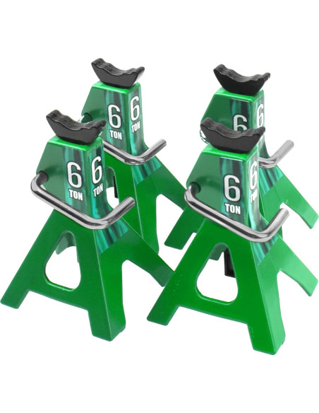 4 Soportes de Juguete RC Vgoohobby Metal Simulación Verde