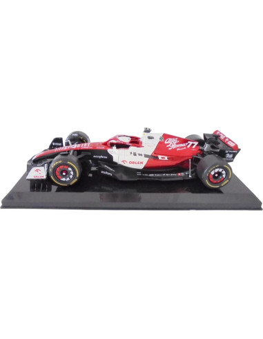 Modelo de coche de metal 1/24 Alfa Romeo C42 Valtteri Bottas 2022
