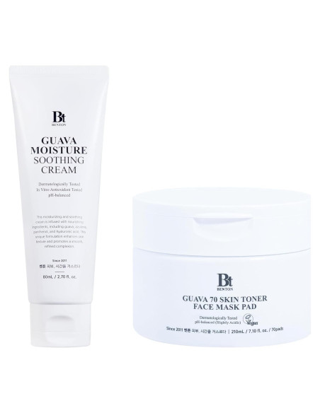 Set Hidratante de Guayaba BENTON - Crema + Almohadillas Tónicas Set Hidratante de Guayaba BENTON - Crema + Almohadillas Tónicas