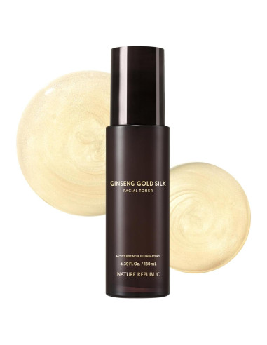Tónico Facial de Seda de Ginseng Dorado Nature Republic 130 ml