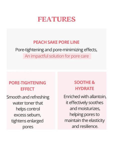 Suero Facial SKINFOOD Durazno Sake 45ml - Minimiza Poros Suero Facial SKINFOOD Durazno Sake 45ml - Minimiza Poros