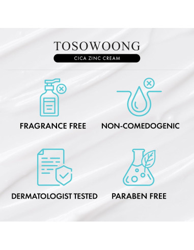 Crema de Zinc CICA SOS Repair MANTONG 50g - Alivia Acné y Enrojecimiento