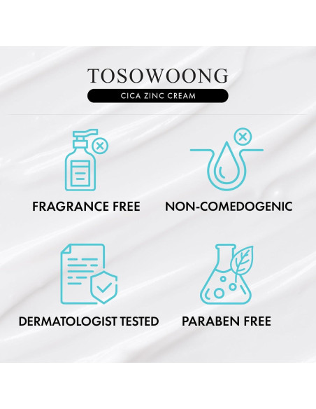 Crema de Zinc CICA SOS Repair MANTONG 50g - Alivia Acné y Enrojecimiento