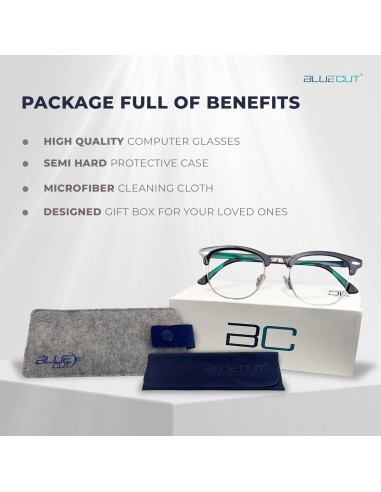 Gafas de Bloqueo de Luz Azul Blue Cut - Unisex, Antifatiga