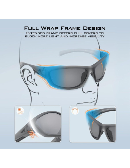 Gafas de Sol Polarizadas KastKing Hiwassee para Hombres