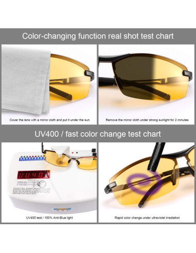 Gafas de Sol Deportivas MIRYEA Fotoquímicas Polarizadas UV400