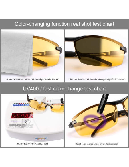 Gafas de Sol Deportivas MIRYEA Fotoquímicas Polarizadas UV400 Gafas de Sol Deportivas MIRYEA Fotoquímicas Polarizadas UV400