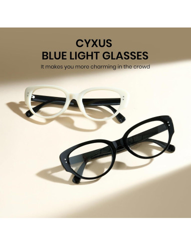 Gafas de luz azul Cyxus Cat Eye para mujeres, protección UV