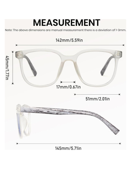 Gafas Fotoquímicas Cyxus UV y Luz Azul para Mujeres y Hombres